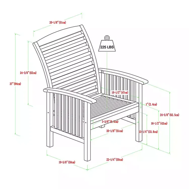 Kirklands Home Outdoor Dining|Acacia Wood Slatted 7-pc. Outdoor Dining Set Brown