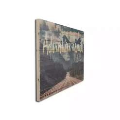 Kirklands Home Wall Quotes & Signs|Adventure Awaits Wood Art Print