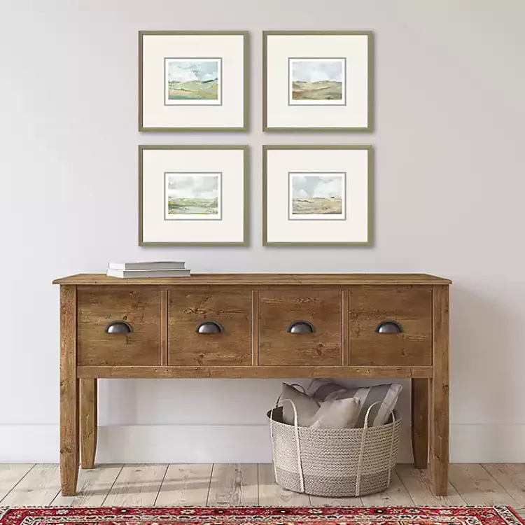 Kirklands Home Framed Art|Afternoon Landscape Framed Art Prints, Set of 4