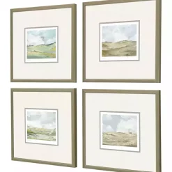 Kirklands Home Framed Art|Afternoon Landscape Framed Art Prints, Set of 4