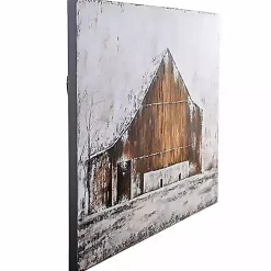 Kirklands Home Canvas Art|Aged Barnhouse Canvas Art Print White