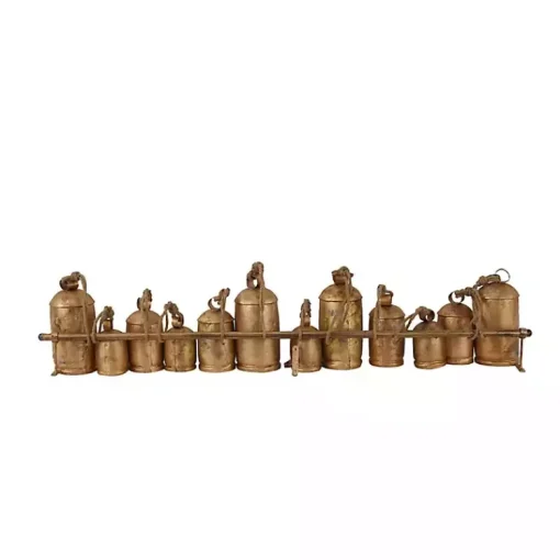 Discount Aged Round Bells Wall Plaque Decorative Accents