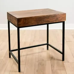 Kirklands Home Office Furniture|Aiden Acacia Wood Writing Desk