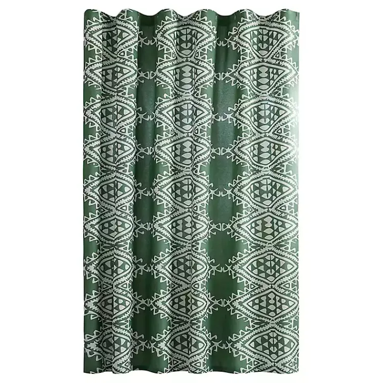 Kirklands Home Shower Curtains|Aisha Shower Curtain Green