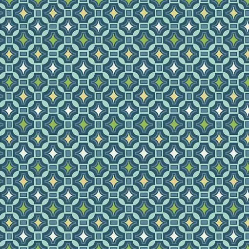 Kirklands Home Outdoor Cushions & Pillows|Alana Tile Luxe Outdoor Dining Chair Cushion Blue