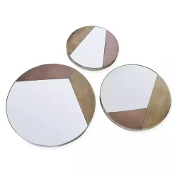 Kirklands Home Decorative Mirrors|Alexander Round Metal Wall Mirrors, Set of 3