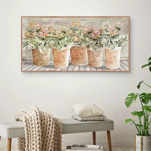 Kirklands Home Canvas Art|All in a Row Framed Canvas Art Print