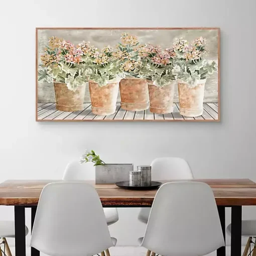 Kirklands Home Canvas Art|All in a Row Framed Canvas Art Print