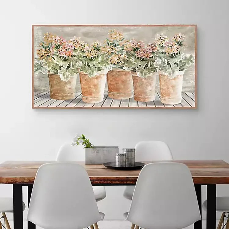 Kirklands Home Canvas Art|All in a Row Framed Canvas Art Print