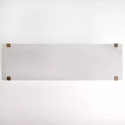 Kirklands Home Console Tables|Allen Wood and Marble Console Table