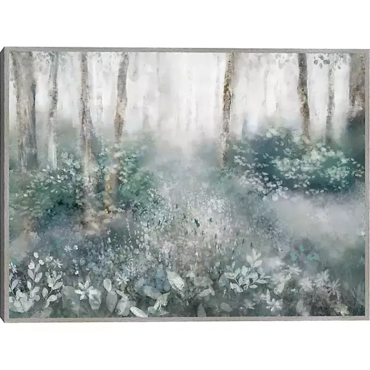 Kirklands Home Canvas Art|Allyson's Trail Framed Canvas Art Print Blue