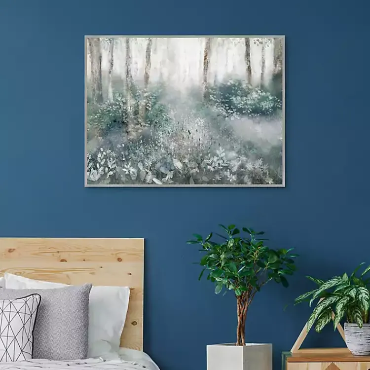 Kirklands Home Canvas Art|Allyson's Trail Framed Canvas Art Print Blue
