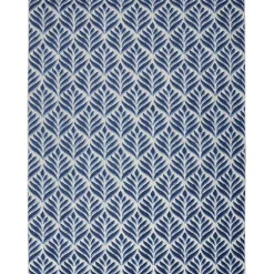 Kirklands Home Outdoor Rugs|Aloha Botanical Indoor/Outdoor Rug, 3x5 Blue