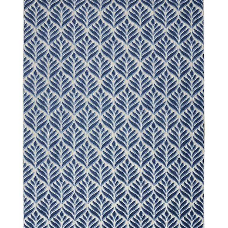 Kirklands Home Outdoor Rugs|Aloha Blue Botanical Indoor/Outdoor Area Rug, 9x12