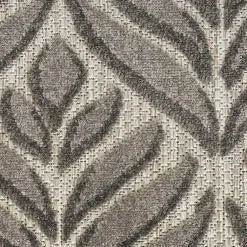 Kirklands Home Outdoor Rugs|Aloha Botanical Indoor/Outdoor Rug, 5x7 Gray