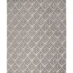 Kirklands Home Outdoor Rugs|Aloha Botanical Indoor/Outdoor Rug, 6x9 Gray
