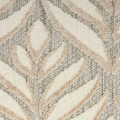 Kirklands Home Outdoor Rugs|Aloha Ivory Botanical Indoor/Outdoor Area Rug, 3x5