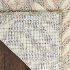 Kirklands Home Outdoor Rugs|Aloha Ivory Botanical Indoor/Outdoor Area Rug, 3x5