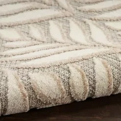 Kirklands Home Outdoor Rugs|Aloha Ivory Botanical Indoor/Outdoor Area Rug, 6x9