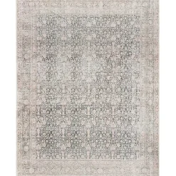 Kirklands Home Area Rugs|Amelie Black Traditional Washable Area Rug, 7x10