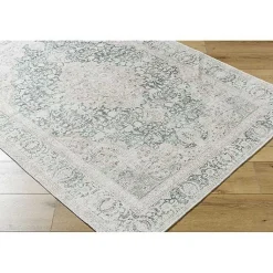Kirklands Home Area Rugs|Amelie Green Traditional Washable Area Rug, 5x7