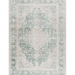 Kirklands Home Area Rugs|Amelie Green Traditional Washable Area Rug, 6x9