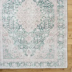 Kirklands Home Area Rugs|Amelie Green Traditional Washable Area Rug, 8x12