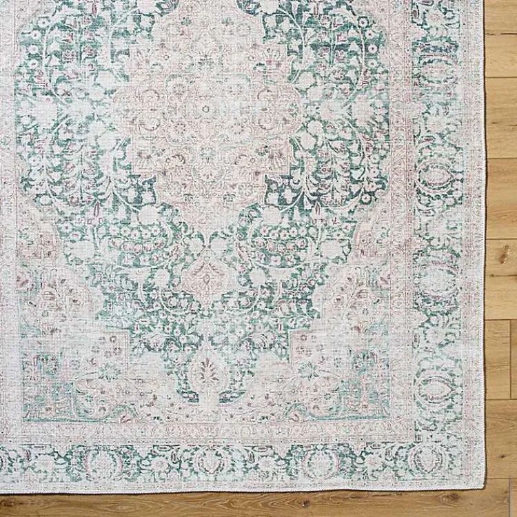Kirklands Home Area Rugs|Amelie Green Traditional Washable Area Rug, 8x12