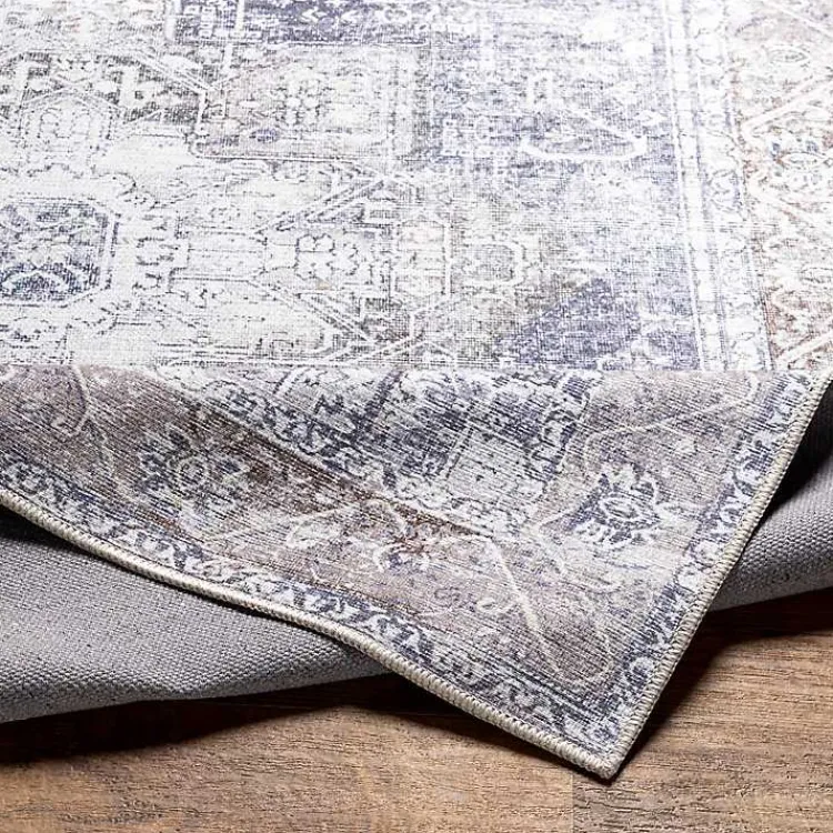 Kirklands Home Area Rugs|Amelie Navy Blue Classic Washable Area Rug, 7x10