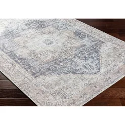 Kirklands Home Area Rugs|Amelie Navy Blue Classic Washable Area Rug, 7x10