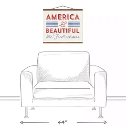 Kirklands Home Wall Plaques|America the Beautiful Personalized Hanging Canvas