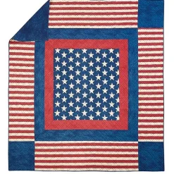 Kirklands Home Quilts|Americana Patch 3-pc. Full/Queen Quilt Set