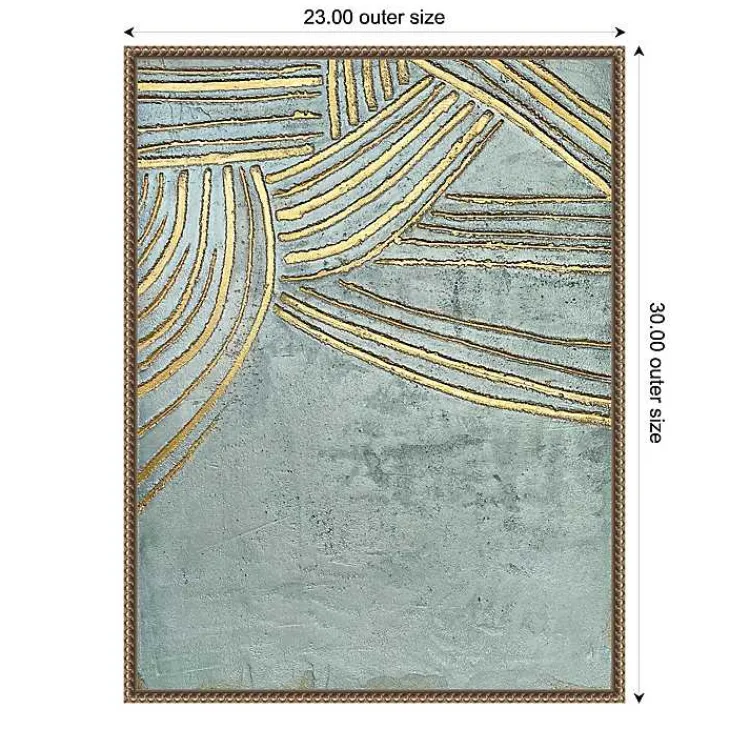 Kirklands Home Canvas Art|Ancient Gold Sun Canvas Art Print