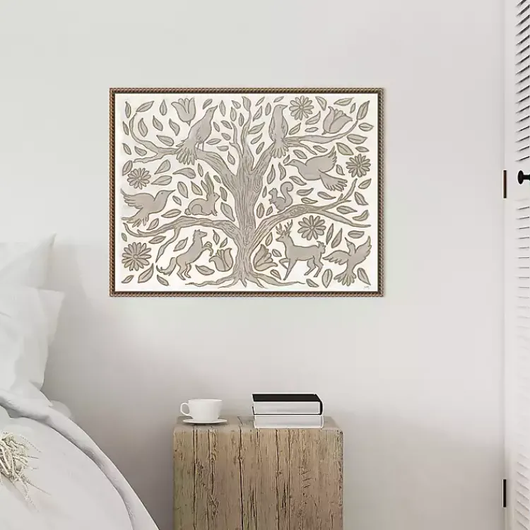 Kirklands Home Canvas Art|Animal Tree Canvas Art Print, 30x23 in.