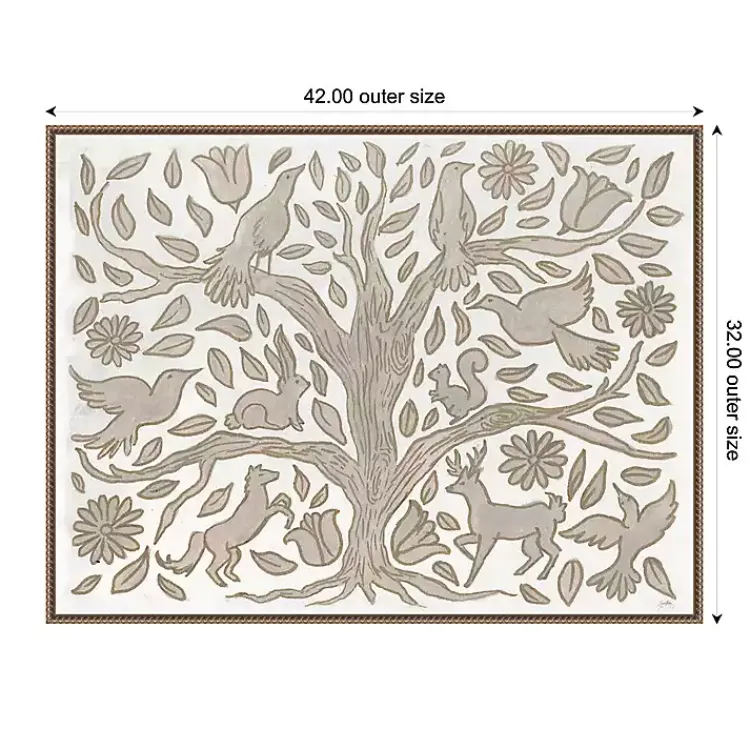 Kirklands Home Canvas Art|Animal Tree Canvas Art Print, 42x32 in.