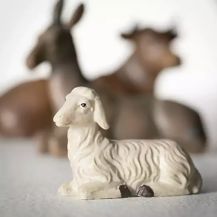 Animals at the Inn 3-pc. Figurine Set Christmas Decorations