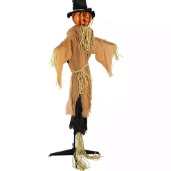 Clearance Animated Jack-O-Lantern Scarecrow Decoration Halloween