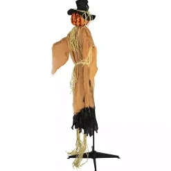 Clearance Animated Jack-O-Lantern Scarecrow Decoration Halloween