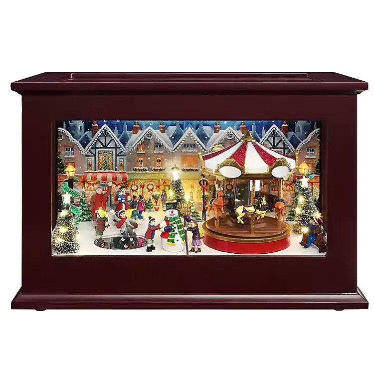 Animated Musical Heirloom Music Box Christmas Decorations