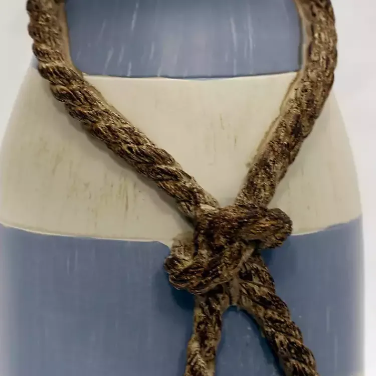 Kirklands Home Table Lamps|Anna Maria Blue Stripe Table Lamp Tan