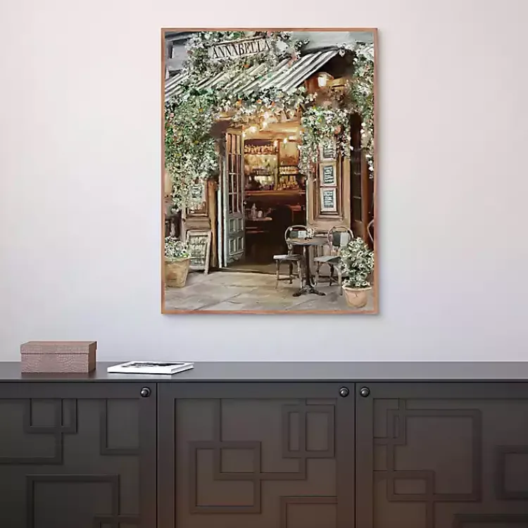 Kirklands Home Canvas Art|Annabella Parisian Bistro Framed Canvas Art Print
