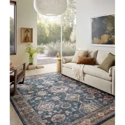 Kirklands Home Area Rugs|Anniston Denim Sunset Area Rug, 5x8