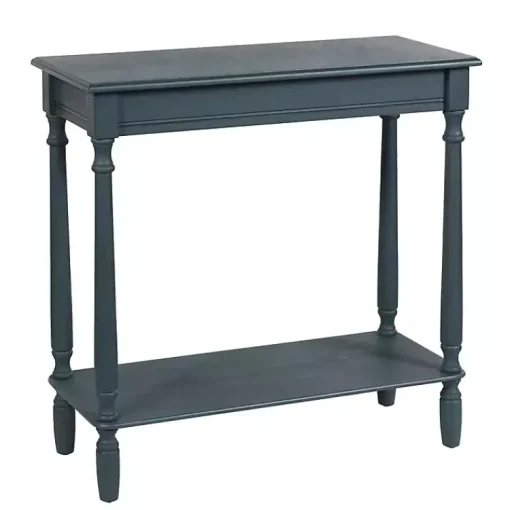 Kirklands Home Console Tables|Antique Wood Rachel Console Table Blue