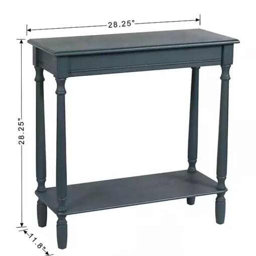 Kirklands Home Console Tables|Antique Wood Rachel Console Table Blue
