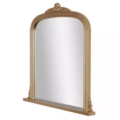 Kirklands Home Decorative Mirrors|Antique Brass Ornate Filigree Mirror