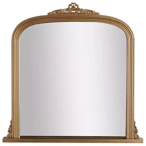 Kirklands Home Decorative Mirrors|Antique Brass Ornate Filigree Mirror