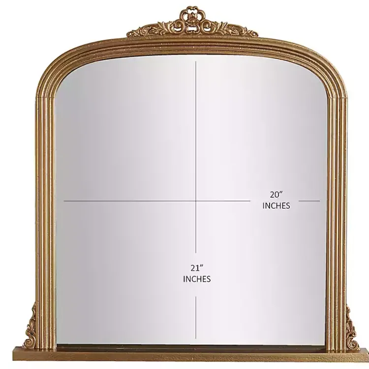 Kirklands Home Decorative Mirrors|Antique Brass Ornate Filigree Mirror