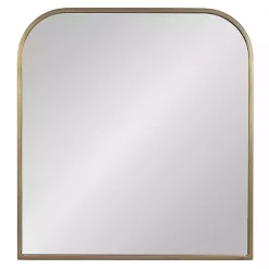 Kirklands Home Decorative Mirrors|Antique Brass Wide Arch Wall Mirror Gold