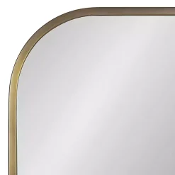 Kirklands Home Decorative Mirrors|Antique Brass Wide Arch Wall Mirror Gold