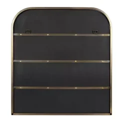 Kirklands Home Decorative Mirrors|Antique Brass Wide Arch Wall Mirror Gold